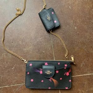 Coach Poppy crossbody with Disco Stars print.